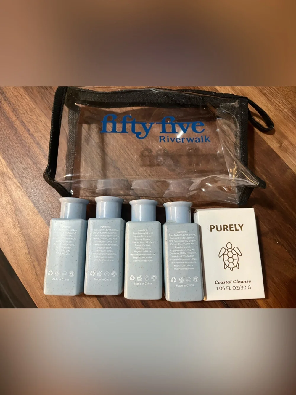 Coastal Cleanse Travel Bath & Body Set - Light Blue